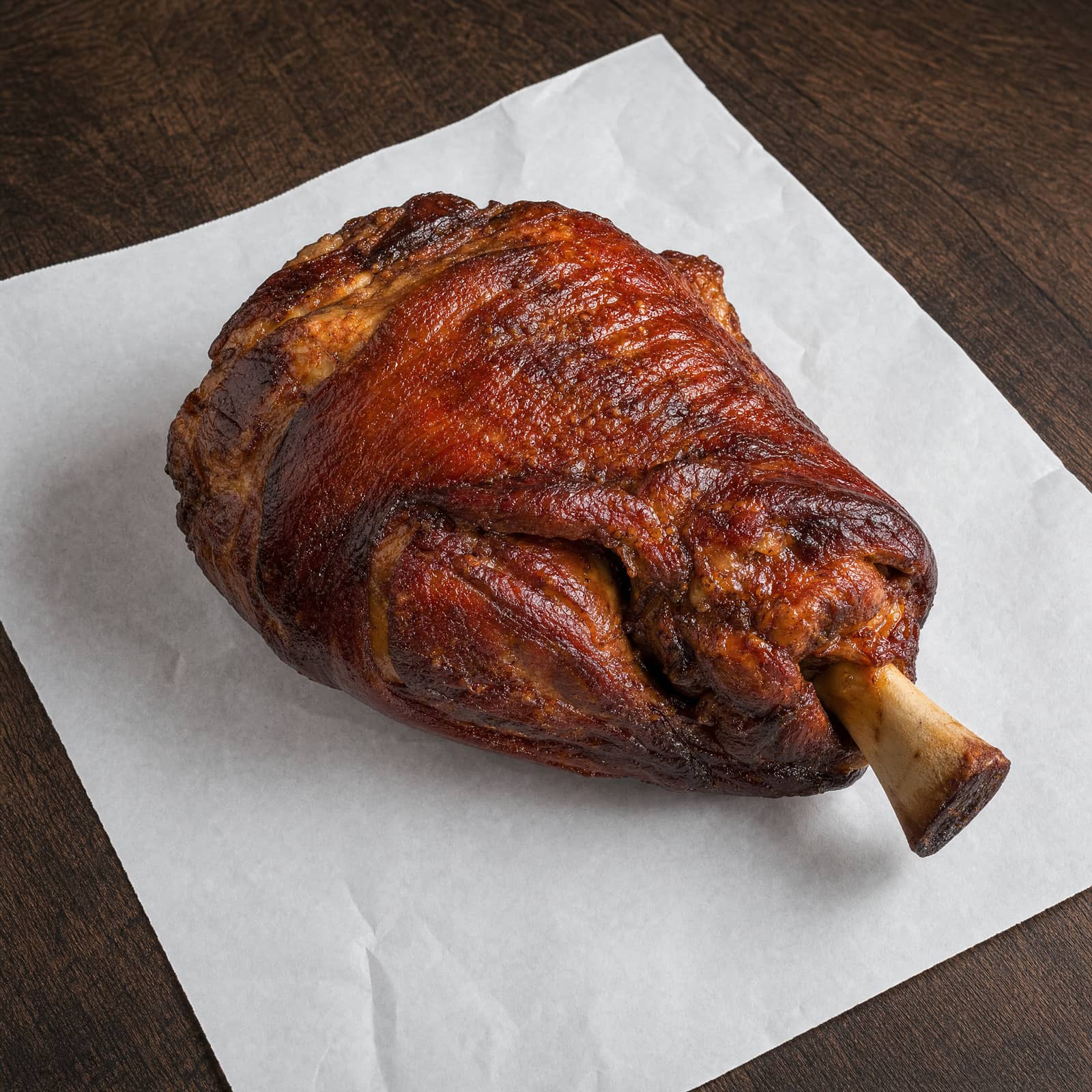 Ciolan Afumat, a whole smoked pork knuckle